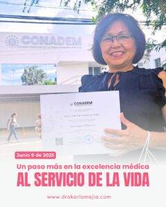 Certificación de ginecóloga
